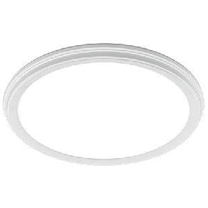 ETI 56576111 13" LowPro White Deco LED Flushmount 16W CCT Select w/ Nightlight