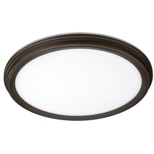 ETI 56572115 11" Snap-Fit LowPro Oil Rubbed Bronze Deco LED Flushmount 14W CCT Select w/ Nightlight