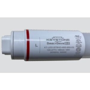 Keystone KT-LED18T8HO-48G-840-D2 4' 18W 4000K HO R17d Double-Ended LED T8