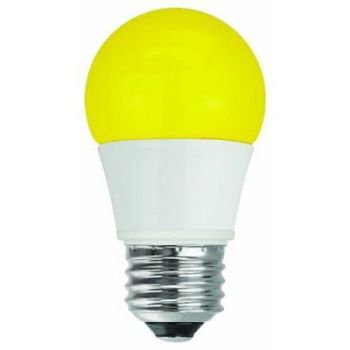 TCP RLA155Y Yellow LED Colored A15 Lamp 5W Non-Dimmable