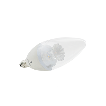**DISCONTINUED** Green Creative 57884 5B11DIM/8CCTD Warm Dim LED 5W B11 Chandelier Bulb 2700K-2200K