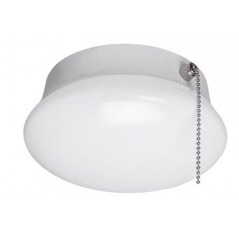 7" LED Spin Light 54484141 11.5 Watt 4000K Round Flushmount Lamp with Pull Chain