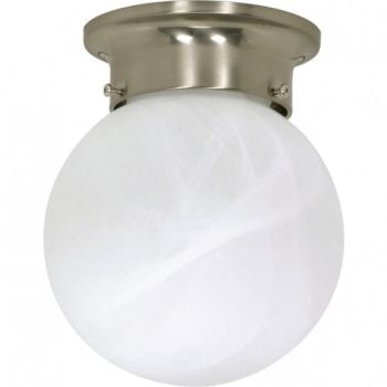 Nuvo 60-257 1-Lamp 6" Ball Ceiling Light - 1/Ea
