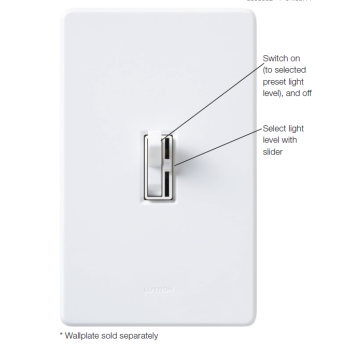 Lutron Ariadni AYCL-253P - 120V 3-Way Single Pole Dimmer