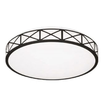ASL Lighting RFBHB Decorative Round Black Surface-Mount LED Ceiling Fixture
