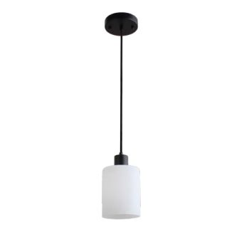 ASL Lighting RFCGBRF Frosted Round Black LED Pendant Fixture (Lamp Not Included)
