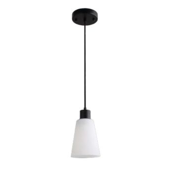 ASL Lighting RFCGBTF Frosted Triangle Black LED Pendant Fixture (Lamp Not Included)
