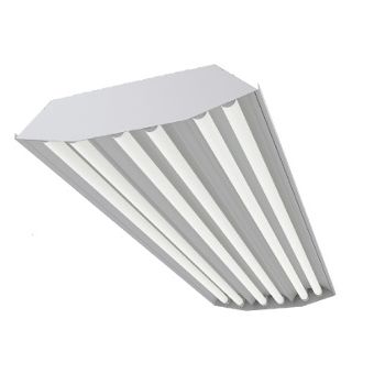 ESI F-14ECWR6L-T5-LED-PW-2-V 4' 6-lamp LED T5 Tube-Ready Pre-Wired Fixture