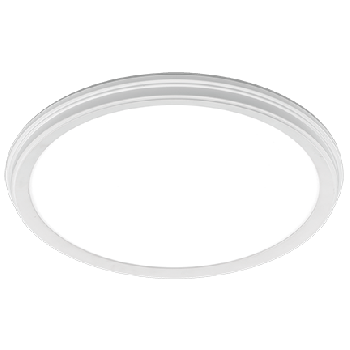 ETI 56576111 13" LowPro White Deco LED Flushmount 16W CCT Select w/ Nightlight