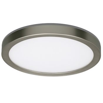 ETI 56568116 7.5" Twist-Fit Ceiling Light Integrated Nightlight 12W Brushed Nickel Finish
