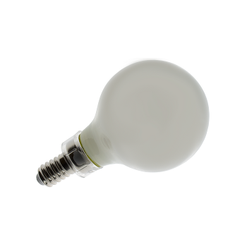 TCP FG16D4027EFCQ Dimmable 4.5W LED G16 Frosted Globe E12 2700K 40W Equiv California Quality Case/12