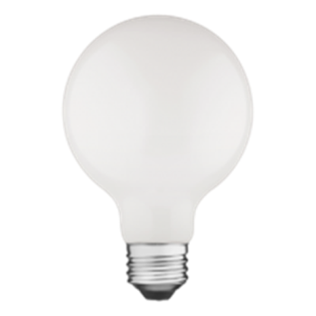 TCP FG25D4027FCQ Dimmable 4.5W LED G25 Frosted Filament E26 2700K 40W Equiv California Quality