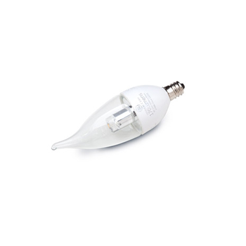 GE 69109 LED4DCAC-C3/850 Clear E12 LED CA11 4W 5000K Dimmable