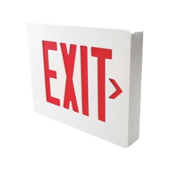 Hubbell Dual-Lite SESRWE Die-Cast Exit Single-Face White Emergency Light