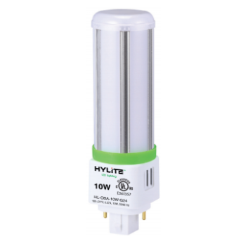 HyLite HL-OBA-10W-G24-35K-40K 360° LED Omni Bulb 10W G24 Base Uses Ballast