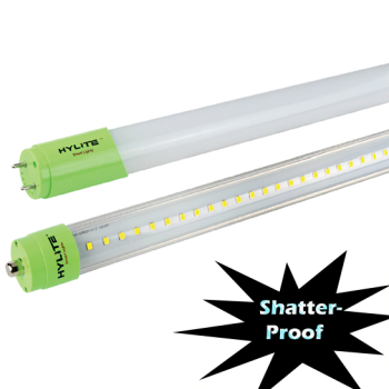HyLite Clear/Frosted 8' 36W LED T8 Tube 5000K - HL-T8-8C-36W-50K Case/12