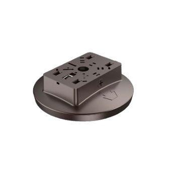 Keystone KT-CLED40PS-S2-OSH-8CSB-VDIM 9" Round Bronze LED Canopy OpticSwap 40W/30W/20W 3000K-5000K