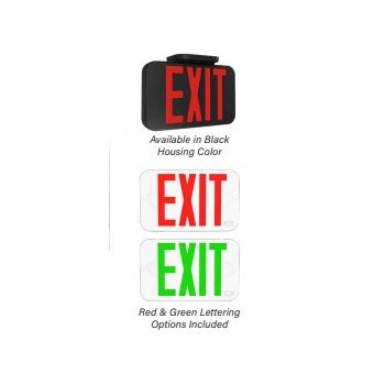 Keystone KT-EX-TP1-WH3RG-SU Red/Green Universal LED Exit Sign Thermo Plastic