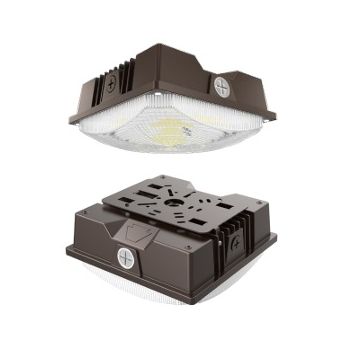 Keystone KT-CLED25PS-S1-8CSB-VDIM 8" Square LED Canopy 25W/20W/15W 3000K-5000K