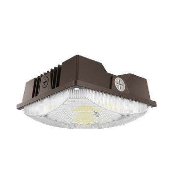 Keystone KT-CLED60PS-M1-8CSB-VDIM 10" Square Bronze LED Canopy 60W/50W/40W 3000K-5000K