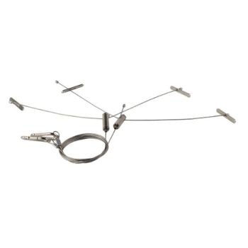 Keystone KT-HBLED-CABLE-1B-KIT Aircraft Cable Hanging Kit for Linear LED Highbay