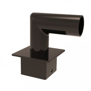 Keystone KT-PMTT-4SQ-S90 Pole Mount Single Tenon 2-3/8" Top Mount Horizontal 90° 4" Square Pole