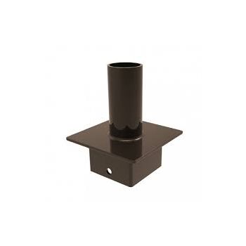 Keystone KT-PMTT-5SQ-SV Pole Mount Single Tenon 2-3/8" Top Mount Vertical for 5" Square Pole