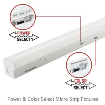 Keystone KT-MSLED25PS-2-8CSA-VDIM 2' 25W XFIT CCT/Power Select LED Micro Strip