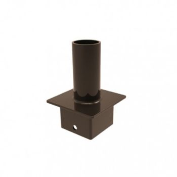 Keystone KT-PMTT-4SQ-SV Pole Mount Single Tenon 2-3/8" Top Mount Vertical for 4" Square Pole
