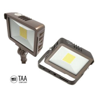 Keystone KT-FLED15-R1A-UNV-8CSB-VDIM /TAA 15W CCT LED Flood Light Made in Mexico