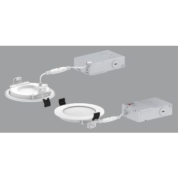 Keystone KT-WDLED9-4A-9CSF-FDIM Circa 4" Slim Wafer LED Downlight 120V Color Select Downlight