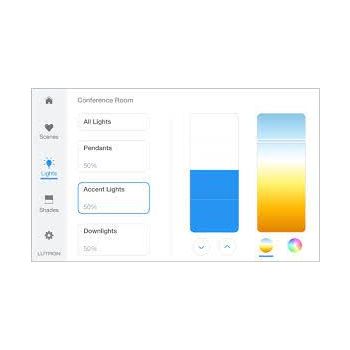 Lutron Ketra Q-TOUCH5-WH Athena 5" Touchscreen White Wall Mount Digital Control