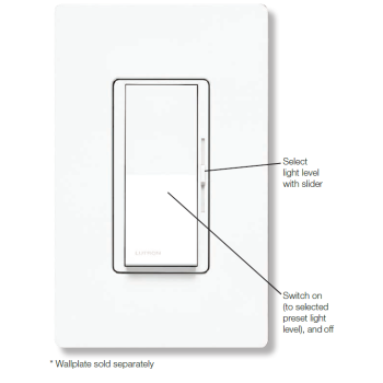 Lutron Diva DVCL-253P - 120V 3-Way Single Pole Dimmer