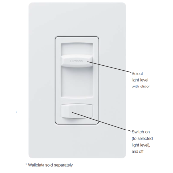 Lutron Skylark CTCL-153P - 120V 3-Way Single Pole Dimmer