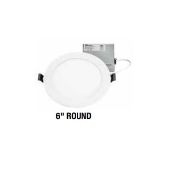 Topaz 70886 RDL/6RND/12/5CTS 6" Round LED Downlight 12W CCT Select