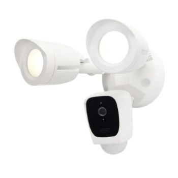 Satco Starfish 65-900 White Bullet Flood Outdoor Smart Security Camera