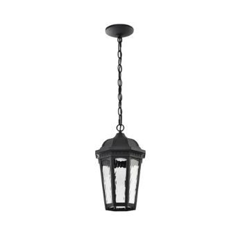 Satco Starfish 62-5944 East River Smart Outdoor Hanging Lantern Black w/ Clear Glass
