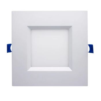 Satco S11567 6" Starfish RGBW Smart Slimfit Square LED Downlight Smooth Baffle 120V