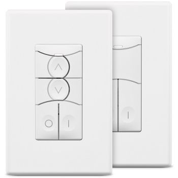 SensorWorx SWX-854-B-WH Wireless Remote Dimmer Switch Battery Powered White