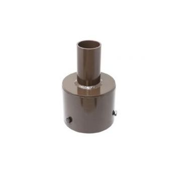 Light Efficient Design Solera SL-SAL-BKT-RT-3-BK-G1 3" Round Tenon Bracket for Solar Area Light