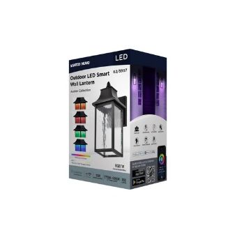 Satco Starfish 62-5997 Austen River Smart Outdoor Small Wall Sconce Matte Black