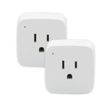 Satco Nuvo S11269 Starfish 10A Mini-Square Wi-Fi On/Off Smart Outlet 2-Pack