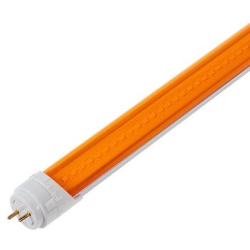 UV Blocking Amber LED Tube - 18W Double-End Type B Ballast Bypass 1800K
