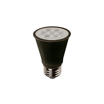 TCP L50P16D2527KNFLCQB $10.30 7W LED PAR16 2700K 25° 90CRI Black Housing