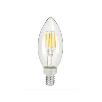 TCP FB11D4018E12C Dimmable LED B10 4W Clear Antique Filament E12 Bulb 1800K