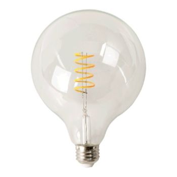 TCP FG40D2518VC Dimmable Spiral Filament LED G40 5W Clear Antique E26 1800K