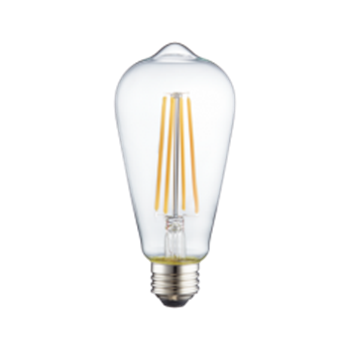 TCP FST19D4027CCQ Dimmable 4.2W LED ST19 Clear Filament 2700K E26 40W Equivalent California Quality Case/12