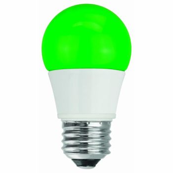 TCP RLA155GR Green LED Colored A15 Lamp 5W Non-Dimmable