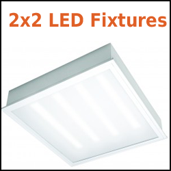2x2 LED Recessed Troffer Fixture Designer Premium Economy