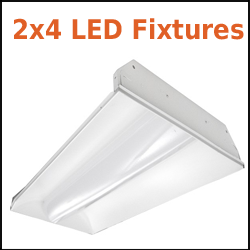 2x4 LED Recessed Troffer Fixtures Designer Premium and E-Series